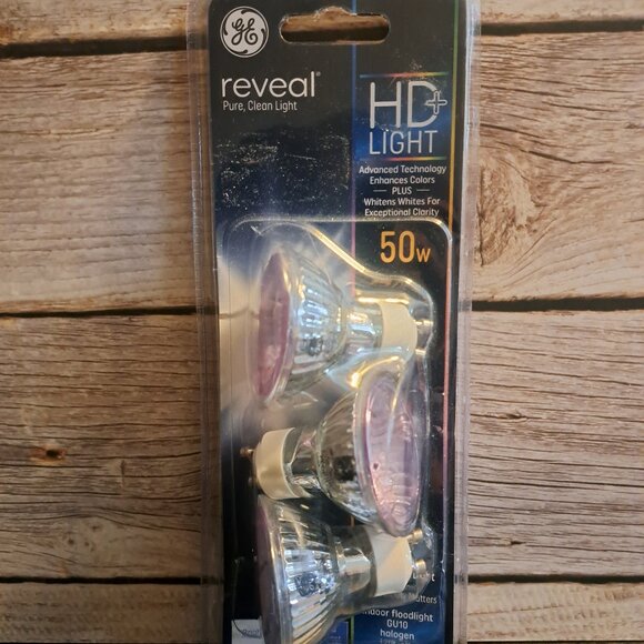 General Electric Reveal Light 3 Bulb Pack 50W HD+Light 400 Lumens 2.7 Year Life - Picture 3 of 7